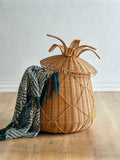 Anann - Cesta Con Tapa - Natural - Polirratán