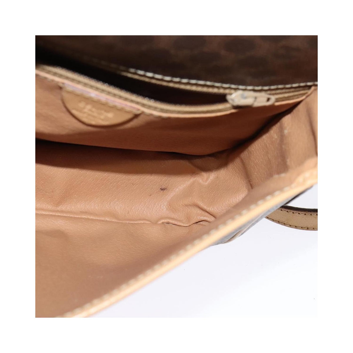 Celine - Borsa a spalla Macadam in tela - Marrone