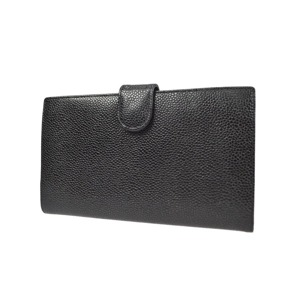 Chanel – Portfel Timeless Cc French Long skóra – Czarny