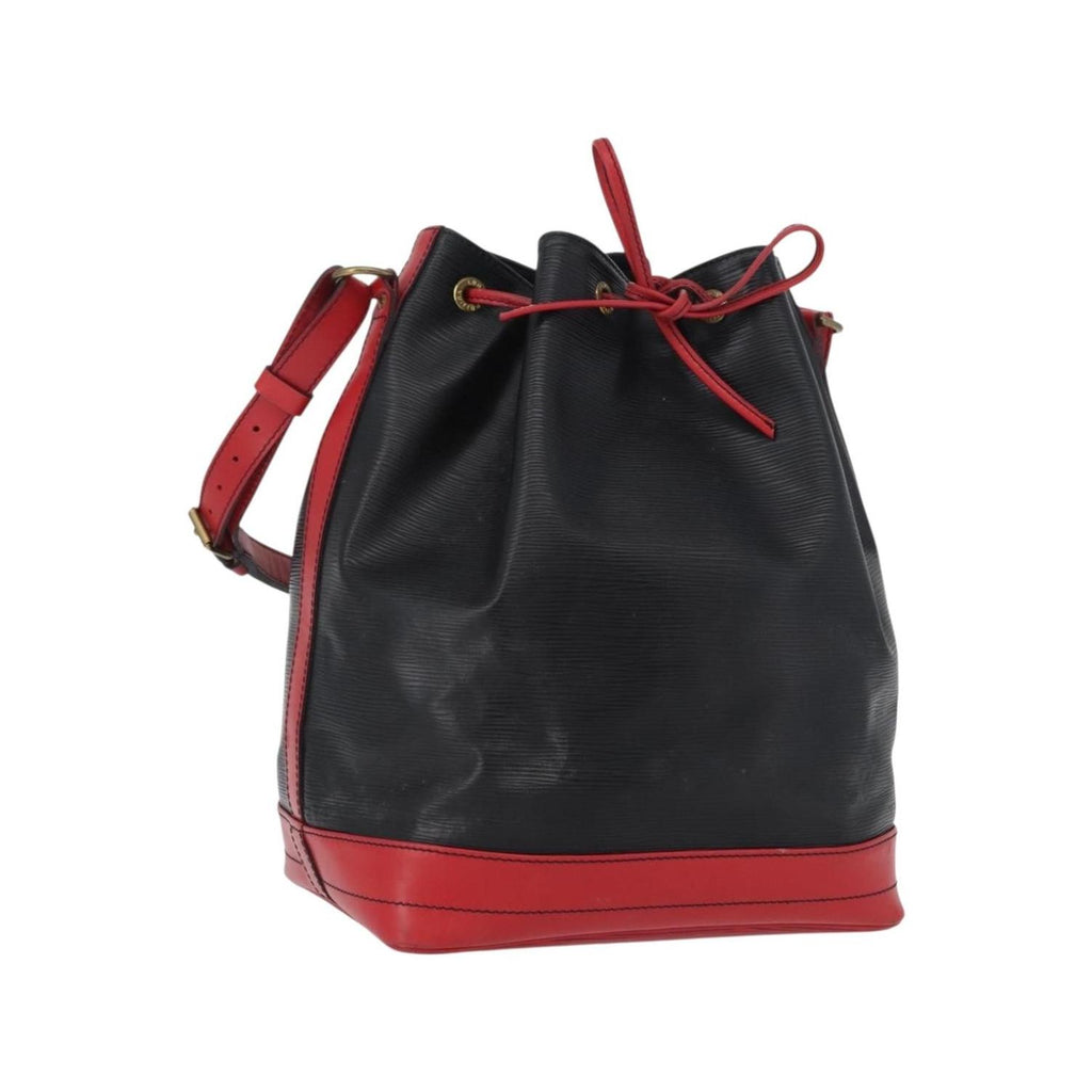 Louis Vuitton - Schultertasche Bicolor Noé Groß Leder - Schwarz