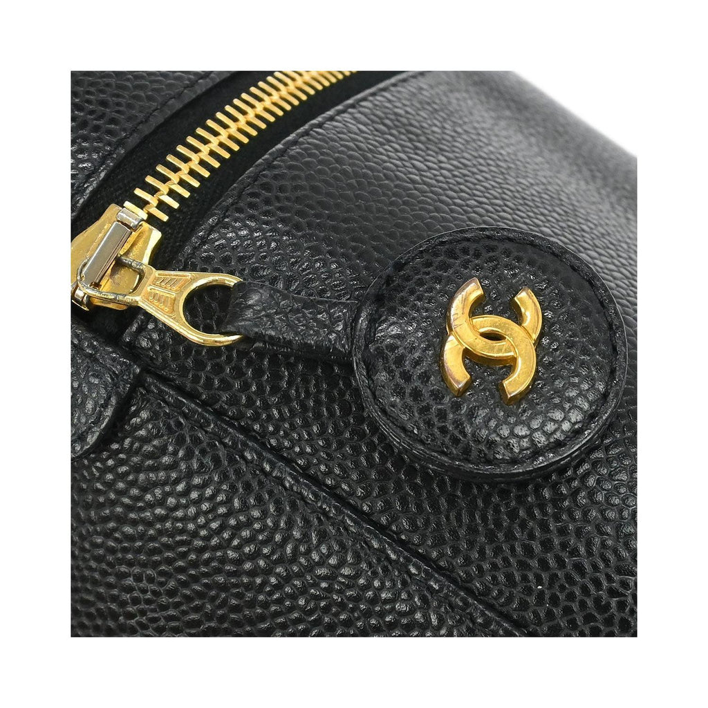 Chanel - Beauty case vintage Timeless piccolo in pelle - Nero