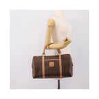 Celine - Torebka Do Ręki Vintage Macadam Boston Pvc - Brązowa