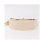 Chanel - Axelväska Vintage Round Flap Satin - Beige