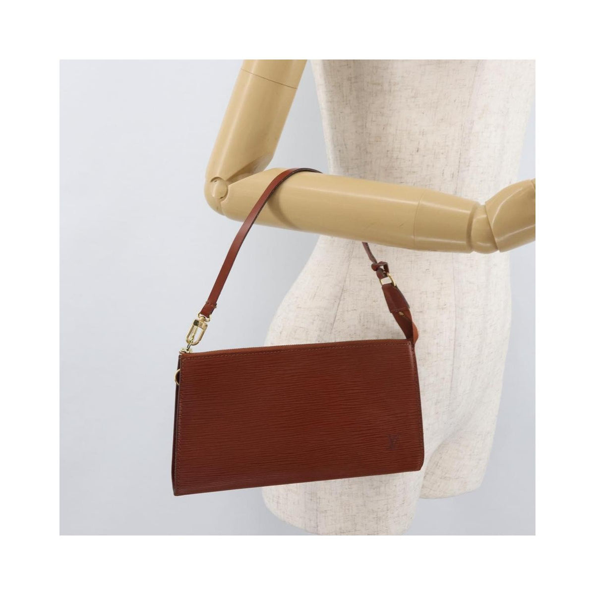 Louis Vuitton - Taske Pochette Accessoires Læder - Brun