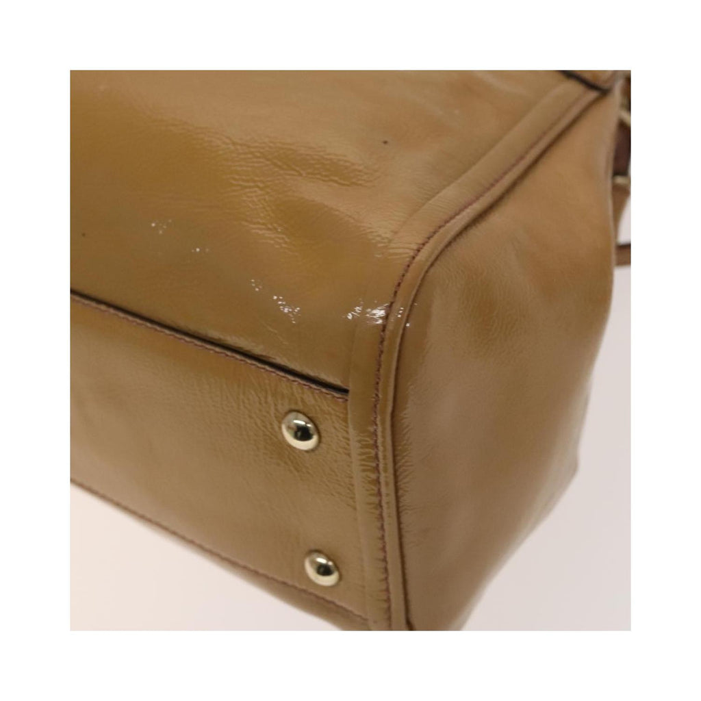 Gucci - Axelremsväska Soho Convertible Shoulder Bag Small Lackläder - Beige