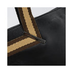Gucci - Vintage Web Tote Lædershopper - Sort