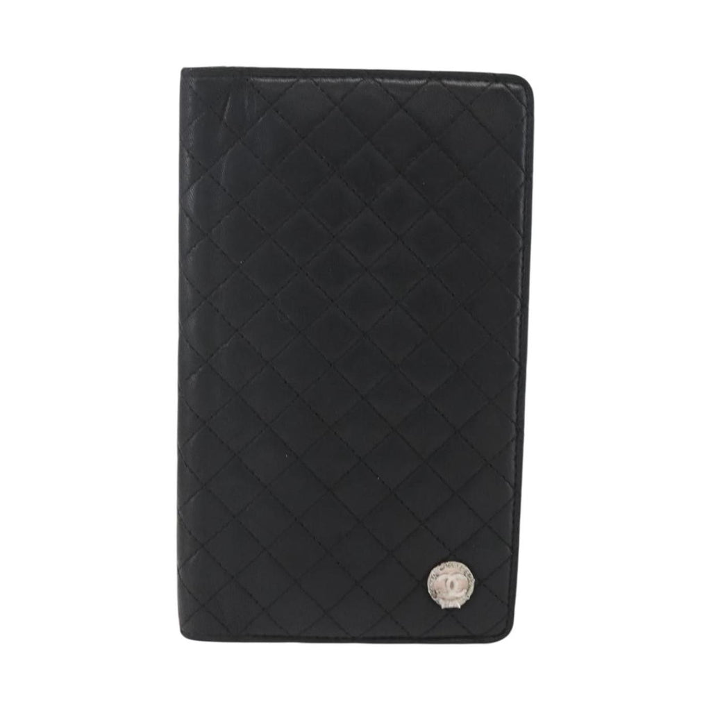 Chanel Vintage CC Bifold Wallet Leather Long
