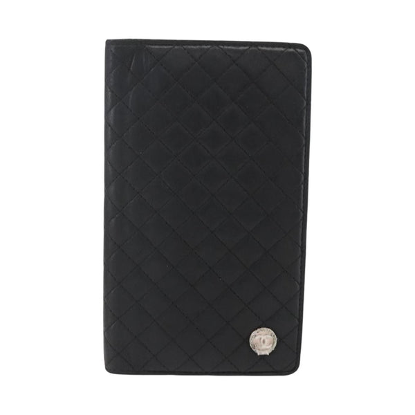 Chanel Vintage CC Bifold Wallet Leather Long