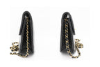Chanel - Axelremsväska Vintage Round Flap Small Läder - Svart