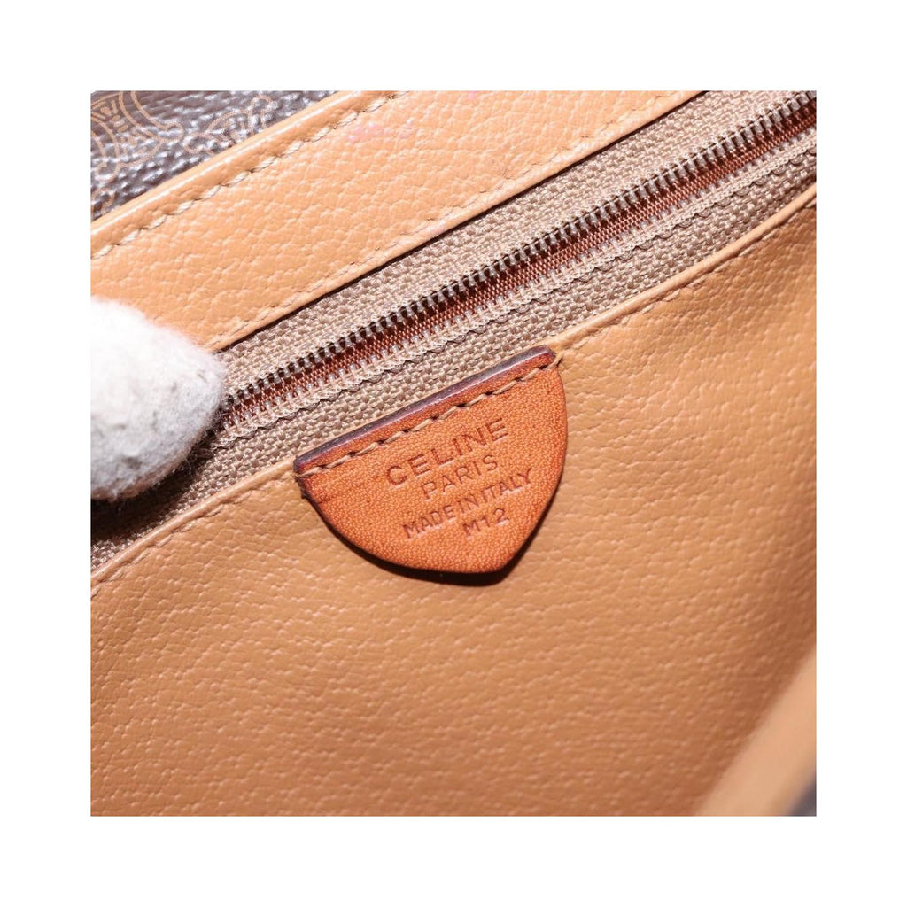 Celine - Axelremsväska Macadam Shoulder Bag Canvas - Brun