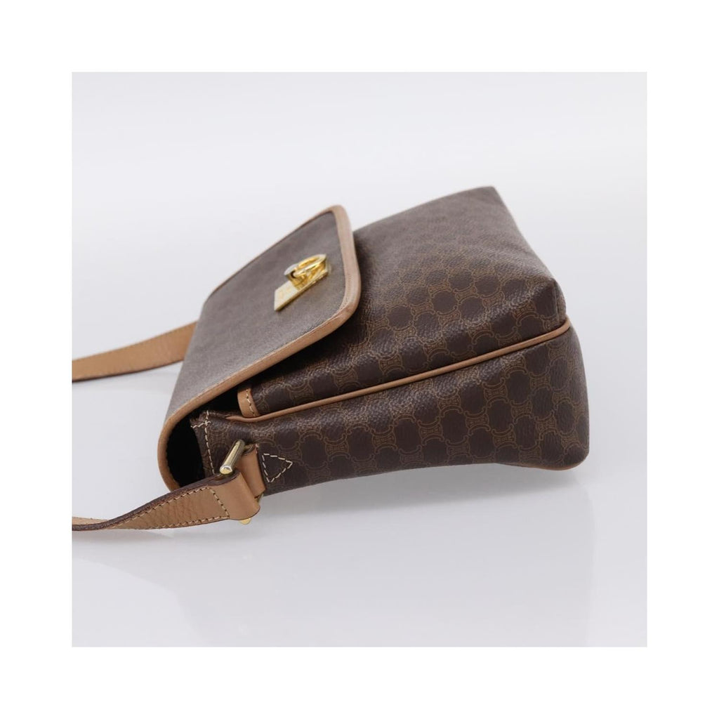Celine - Macadam Medium Skuldertaske i Lærred - Brun