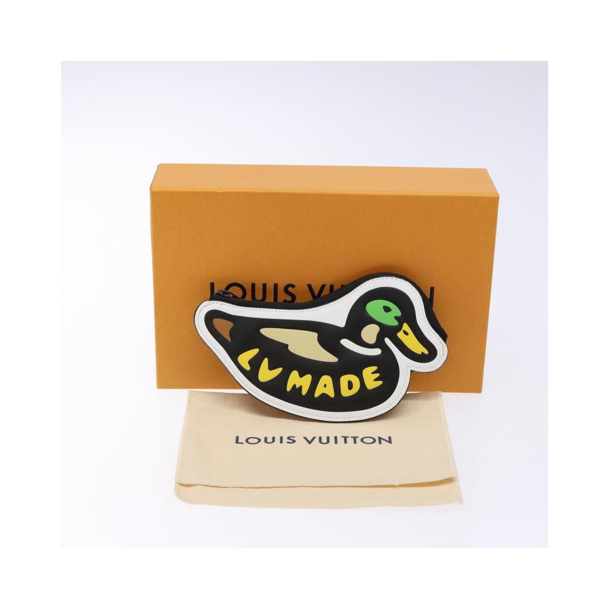 Louis Vuitton - Portacarte Nigo Duck Coin Holder in tela - Nero