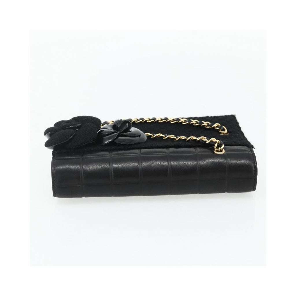 Chanel - Flap Clutch Kuverttaske Læder - Sort