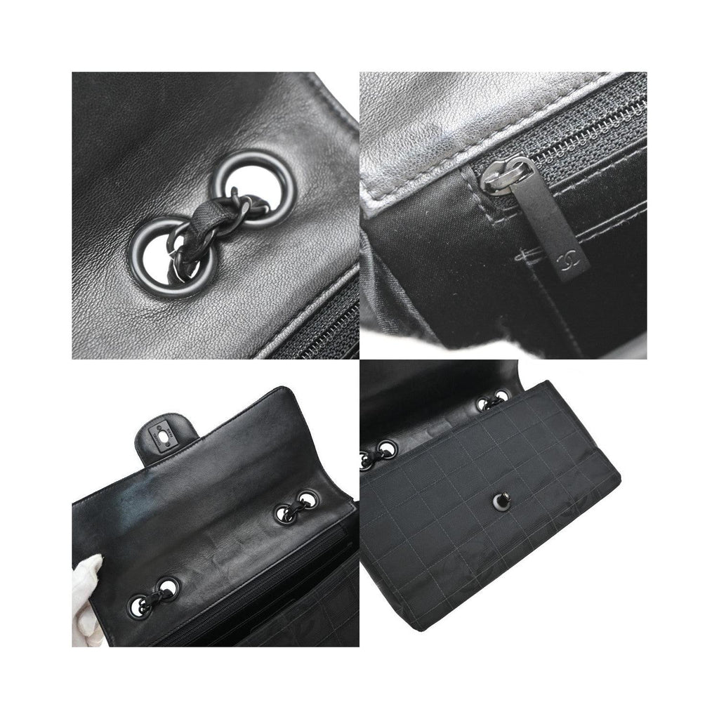 Chanel - Axelväska Travel Line Flap Medium Nylon - Svart