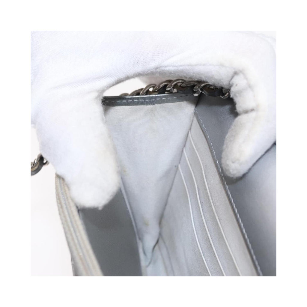 Chanel - Axelremsväska Reissue 2.55 Wallet On Chain Läder - Silver