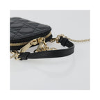 Christian Dior - Axelväska Lady Dior Phone Holder On Chain Läder - Svart