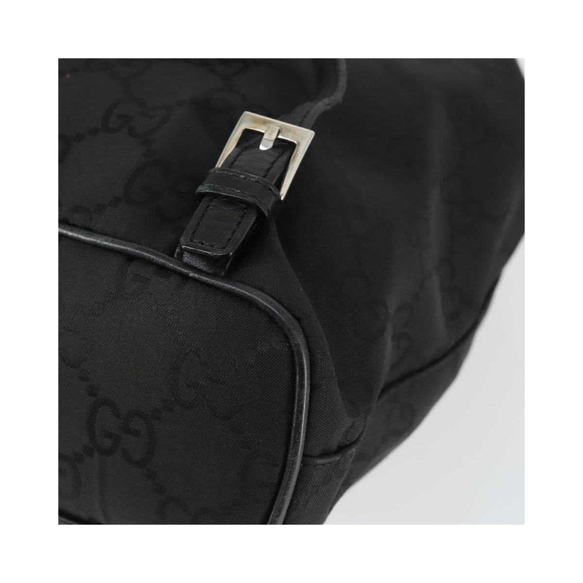 Gucci - Vintage Jackie Backpack Medium Rygsæk I Kanvas - Sort
