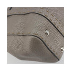Fendi - Borsa a mano Selleria Linda mini in pelle - Grigio
