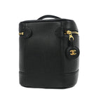 Chanel - Sac À Main Vintage Timeless Cosmetic Case Small Cuir - Noir