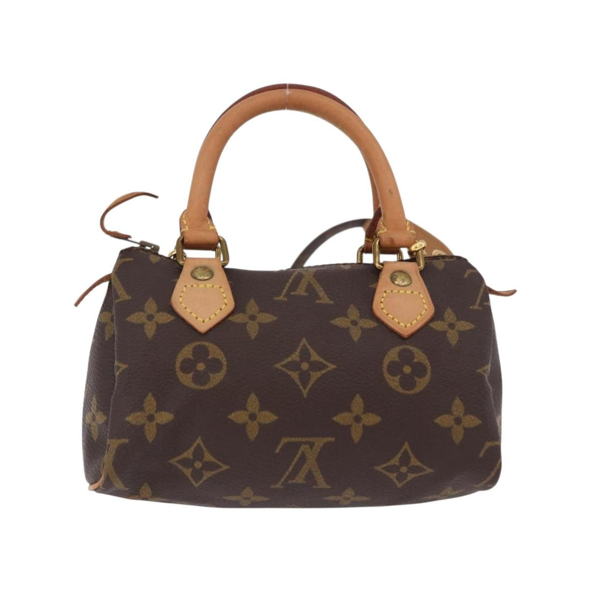Louis Vuitton – Torebka do ręki Speedy Mini HL z płótna – Brązowa