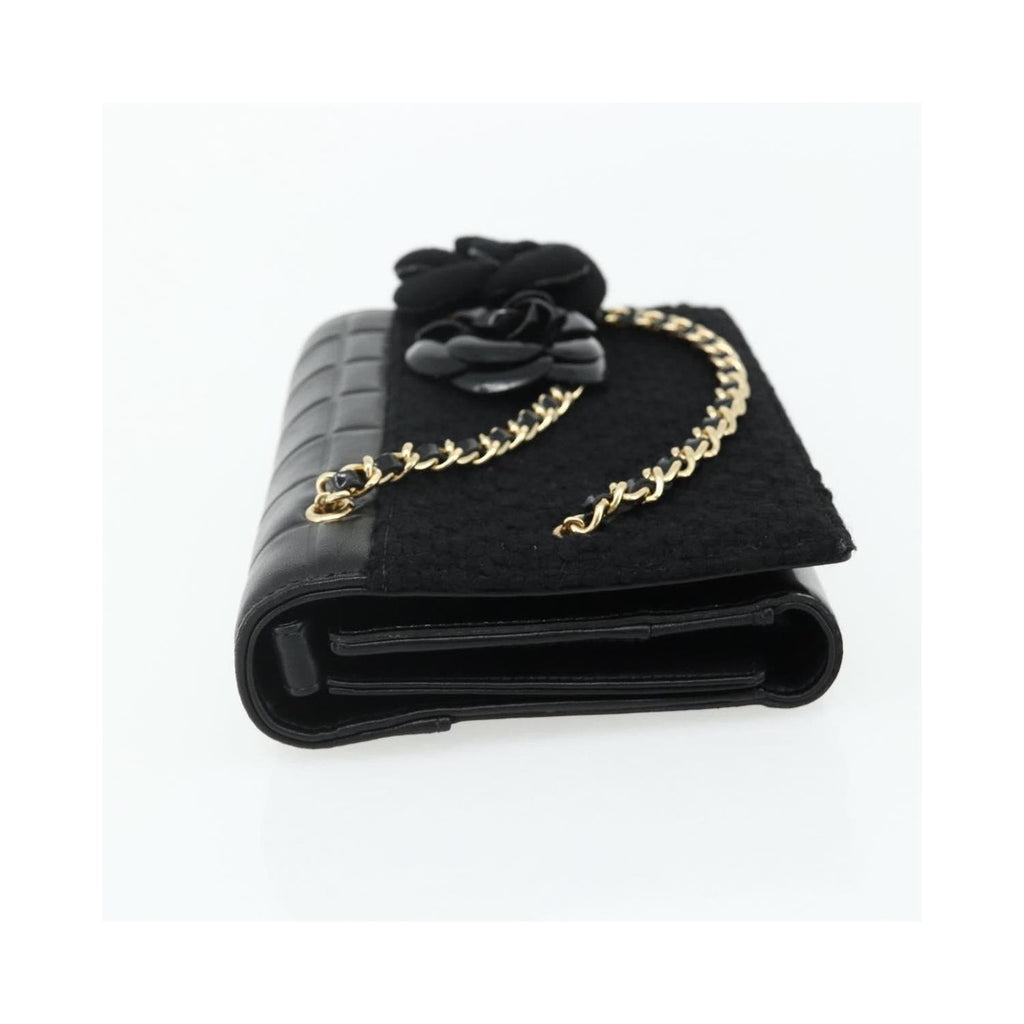 Chanel - Flap Clutch Kuverttaske Læder - Sort