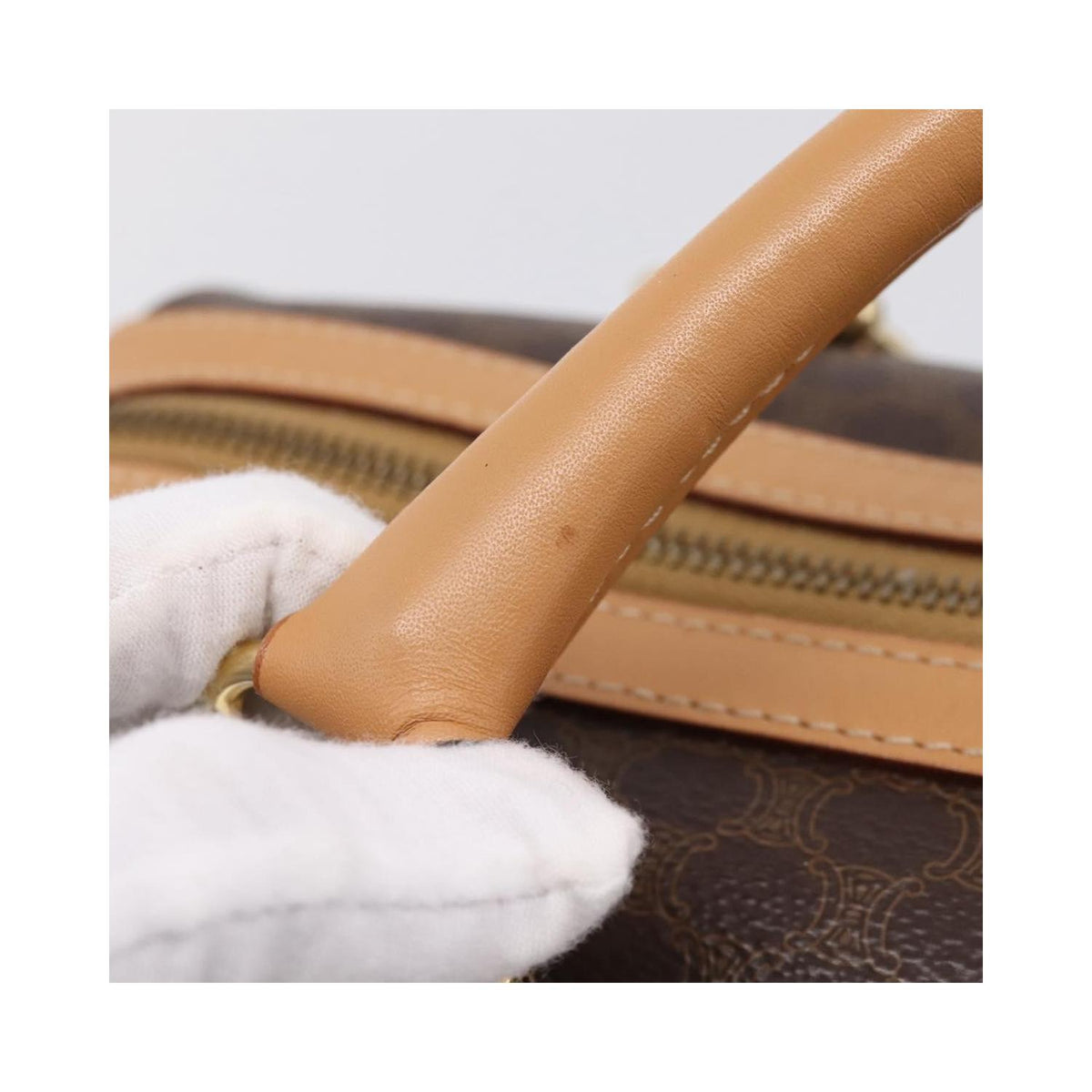 Celine - Boston Small Håndtaske Pvc - Brun