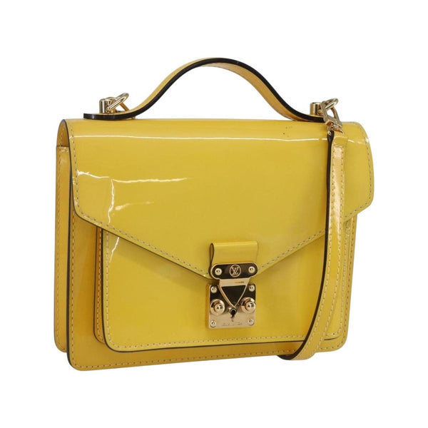 Louis Vuitton - Torebka ze skóry lakierowanej Monceau Handbag Bb - Żółty