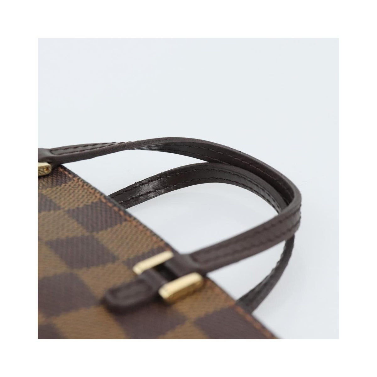 Louis Vuitton - Bolso de mano Manosque Pochette GM de lona - Marrón