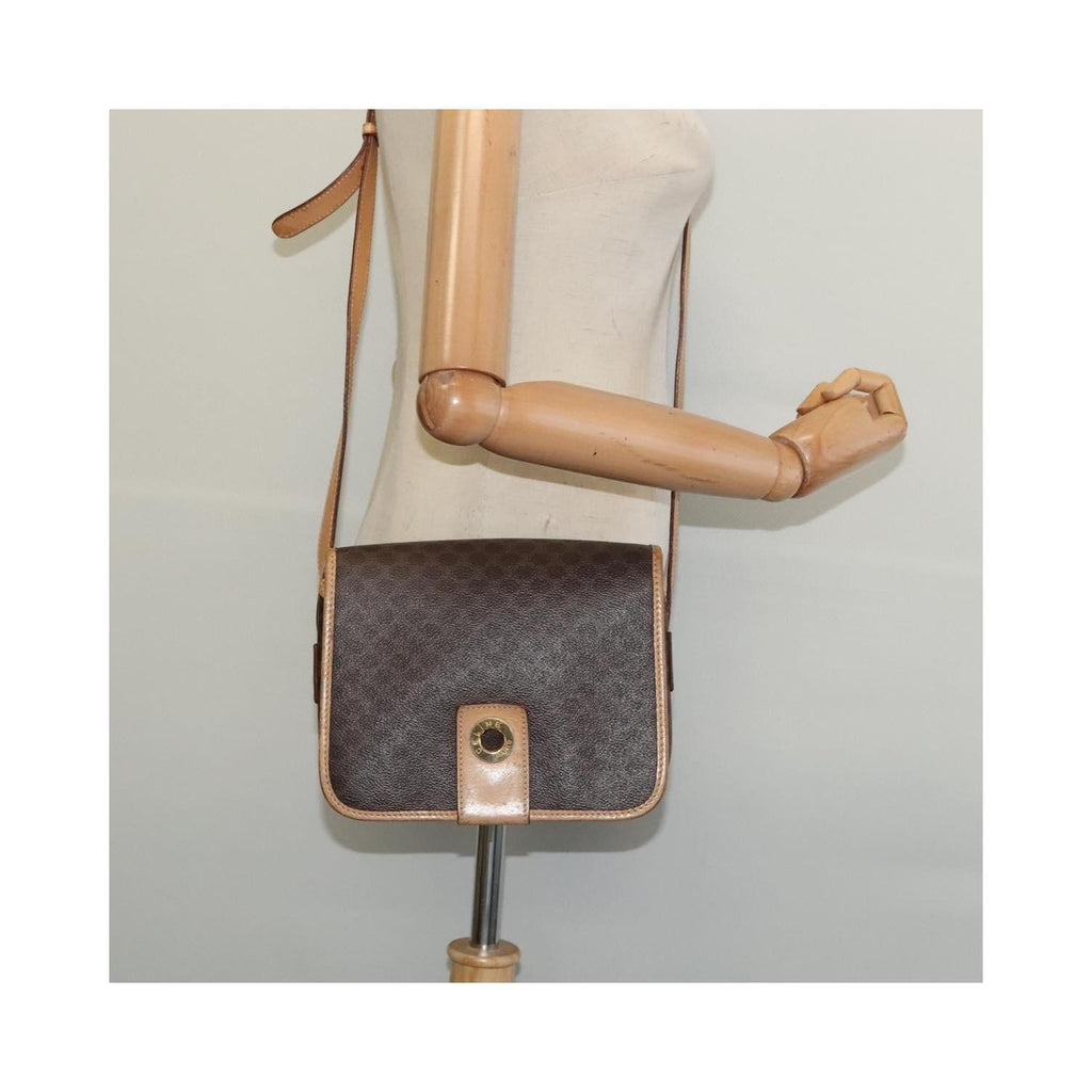 Celine - Borsa a spalla Macadam in tela - Marrone