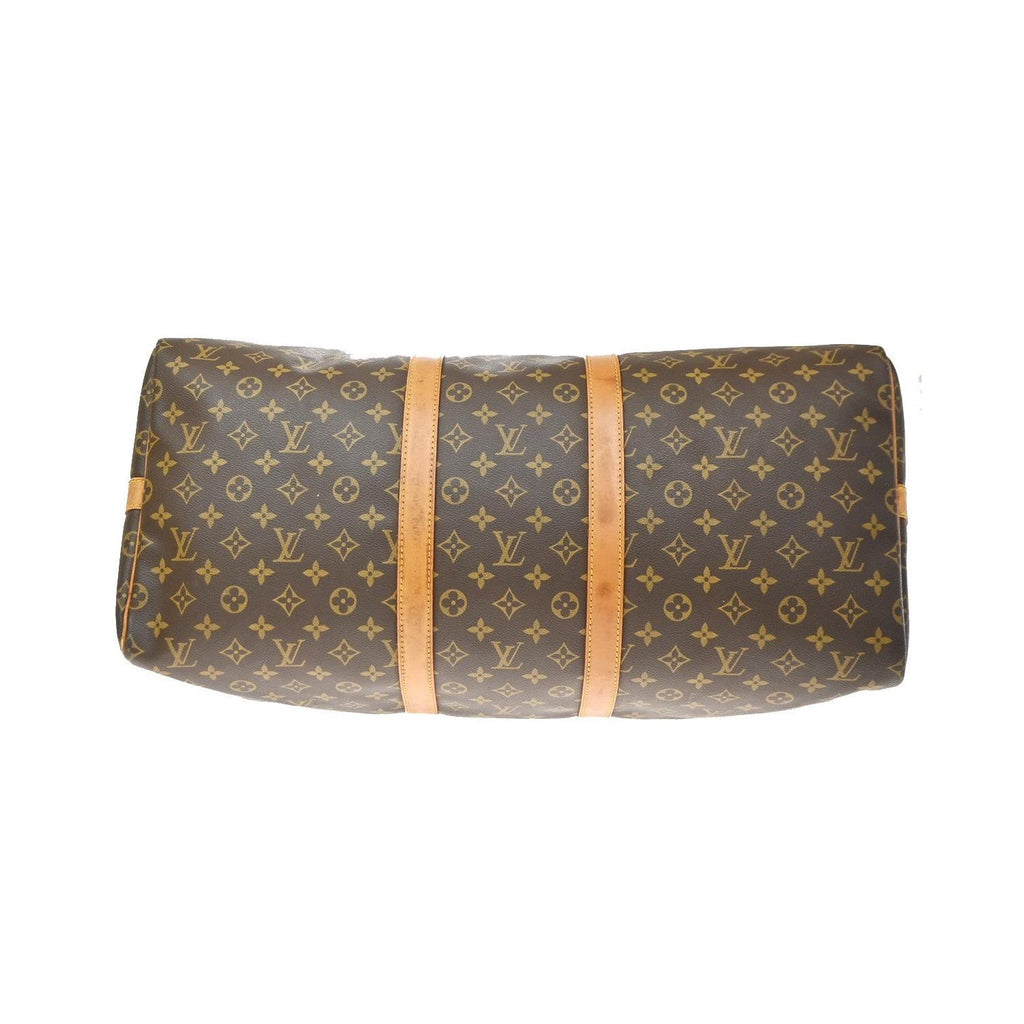 Louis Vuitton - Borsa da viaggio Keepall Bandoulière 55 in pelle - Marrone