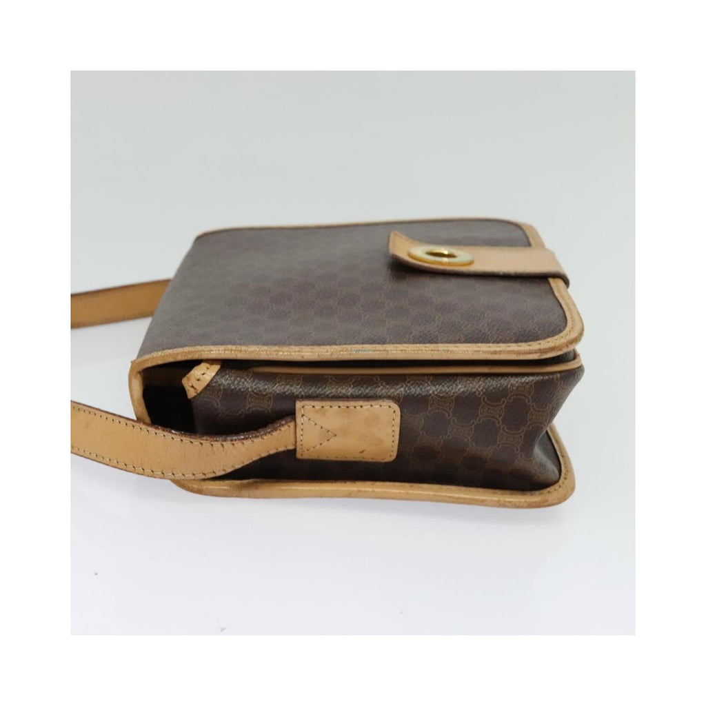 Celine - Borsa a spalla Macadam in tela - Marrone