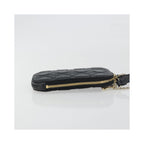 Christian Dior - Axelväska Lady Dior Phone Holder On Chain Läder - Svart