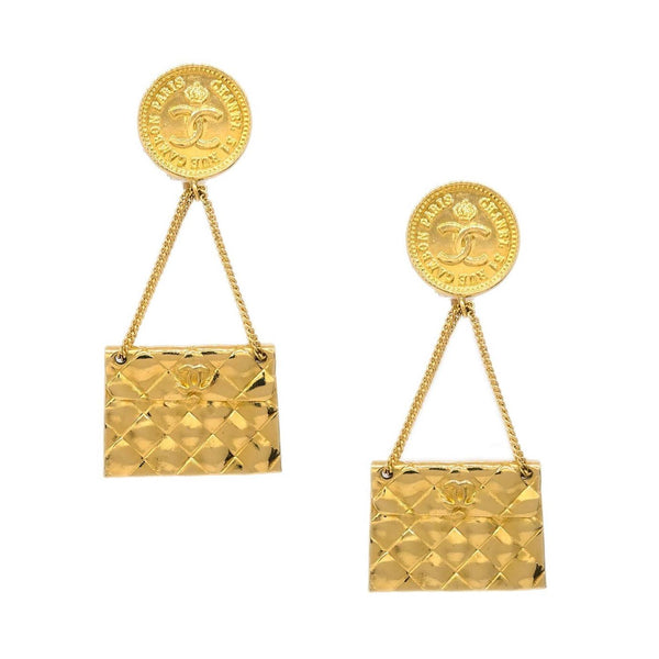 Chanel 31 Rue Cambon Flap Bag Clip-On Earrings Metal Product Image