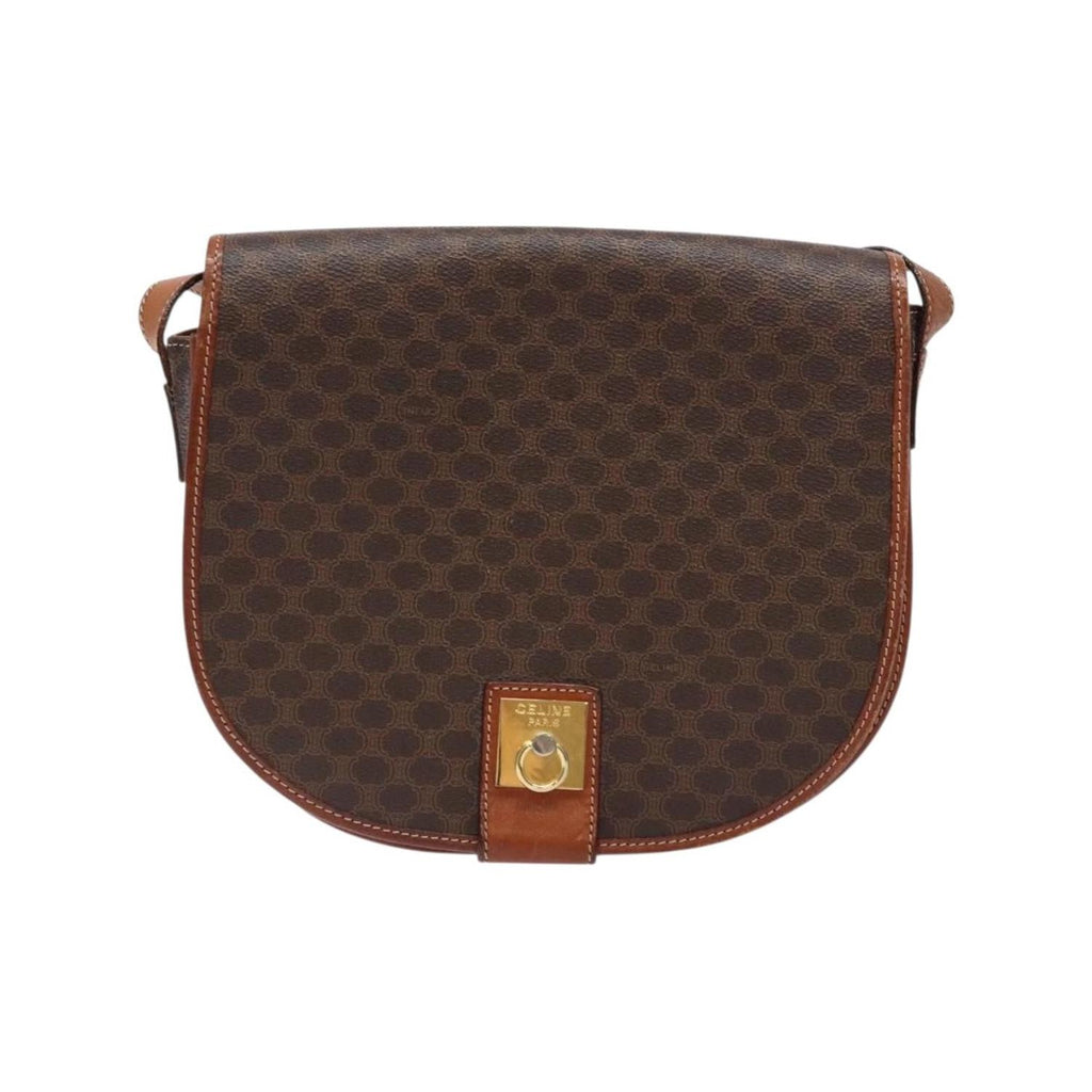 Celine - Axelremsväska Macadam Shoulder Bag Canvas - Brun