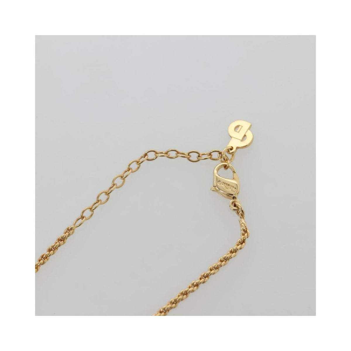 Christian Dior - Smycke Logo Flower Necklace Metall - Guld