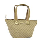 Gucci Web Zip Tote GG Canvas Medium