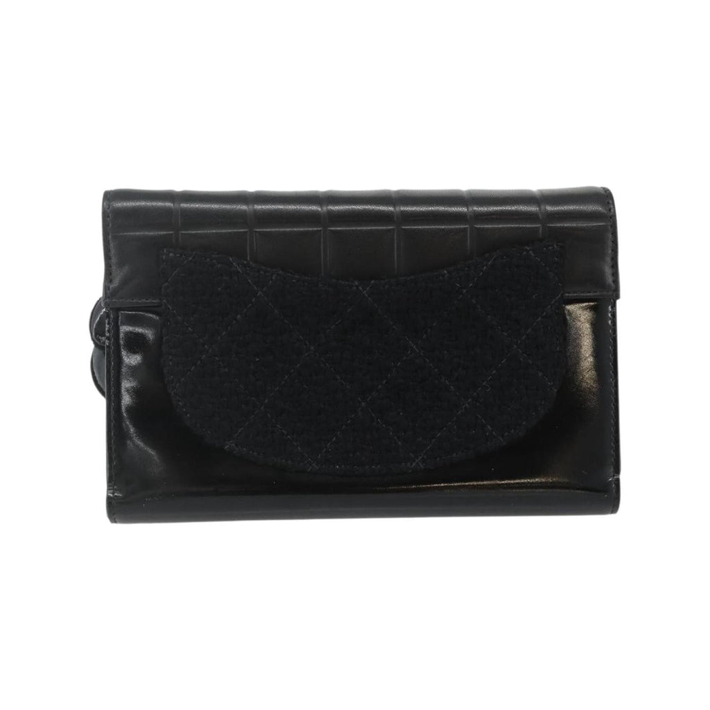 Chanel - Flap Clutch Kuverttaske Læder - Sort