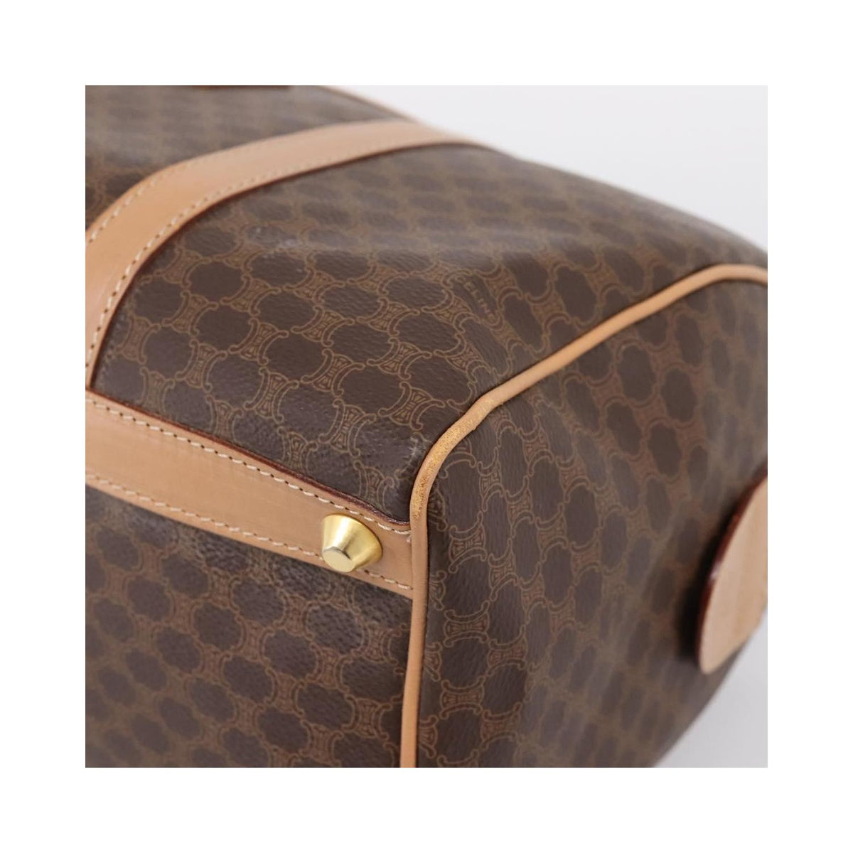 Celine - Torebka Do Ręki Vintage Macadam Boston Pvc - Brązowa