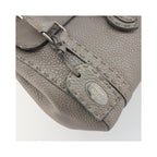 Fendi - Borsa a mano Selleria Linda mini in pelle - Grigio