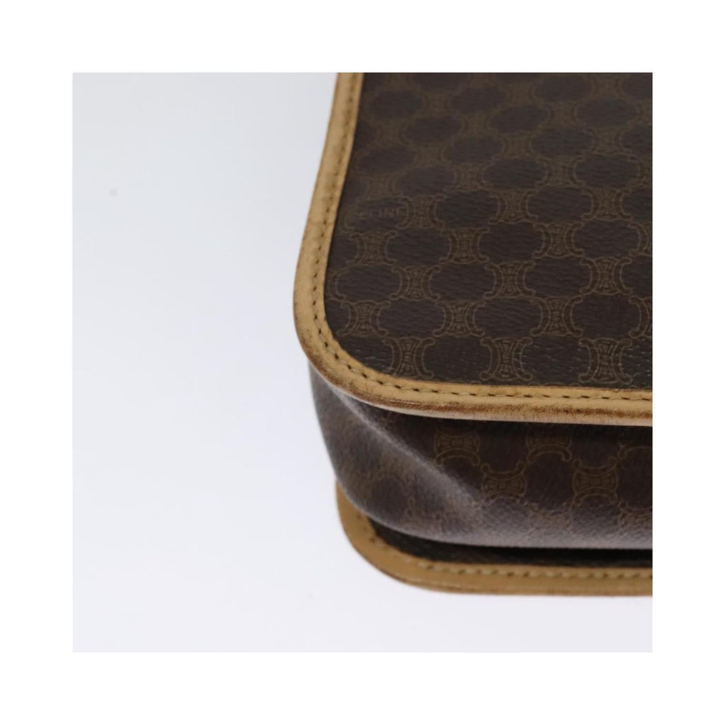 Celine - Borsa a spalla Macadam in tela - Marrone