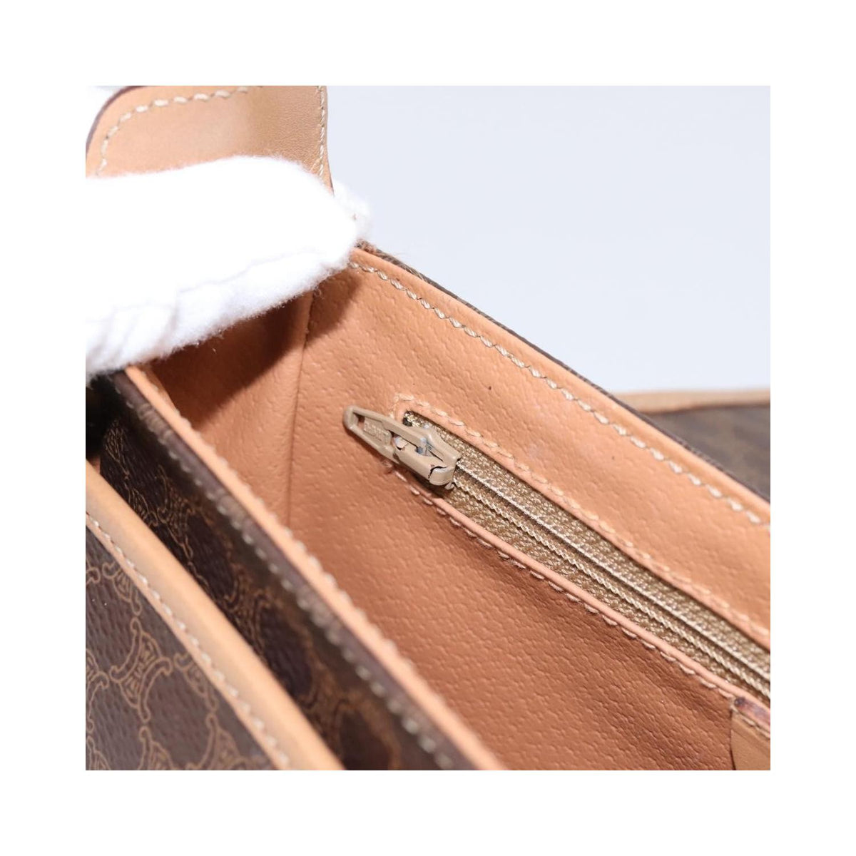 Celine - Macadam Medium Skuldertaske i Lærred - Brun