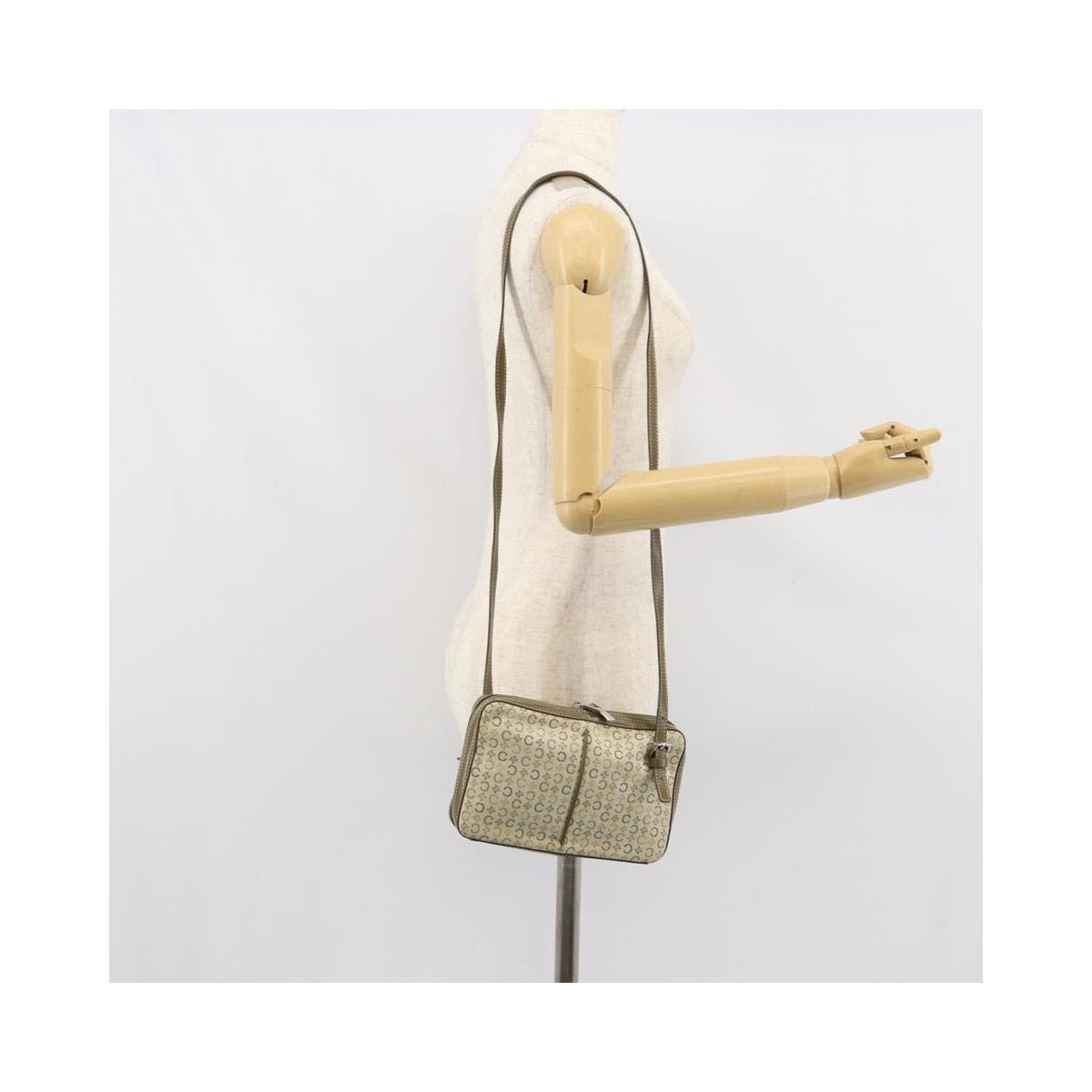 Celine - Schultertasche C Macadam Shoulder Bag Toile - Khaki