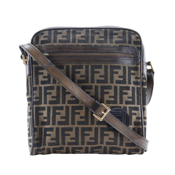 Fendi Logo Zucca Shoulder Bag Zucca Product Image
