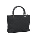Gucci Vintage Bamboo Handle Tote GG Nylon Medium