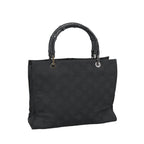 Gucci Vintage Bamboo Handle Tote GG Nylon Medium