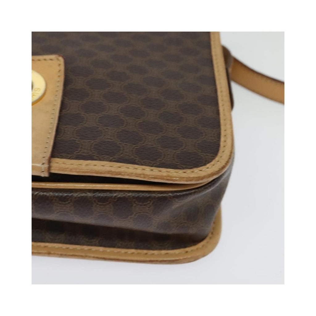 Celine - Borsa a spalla Macadam in tela - Marrone