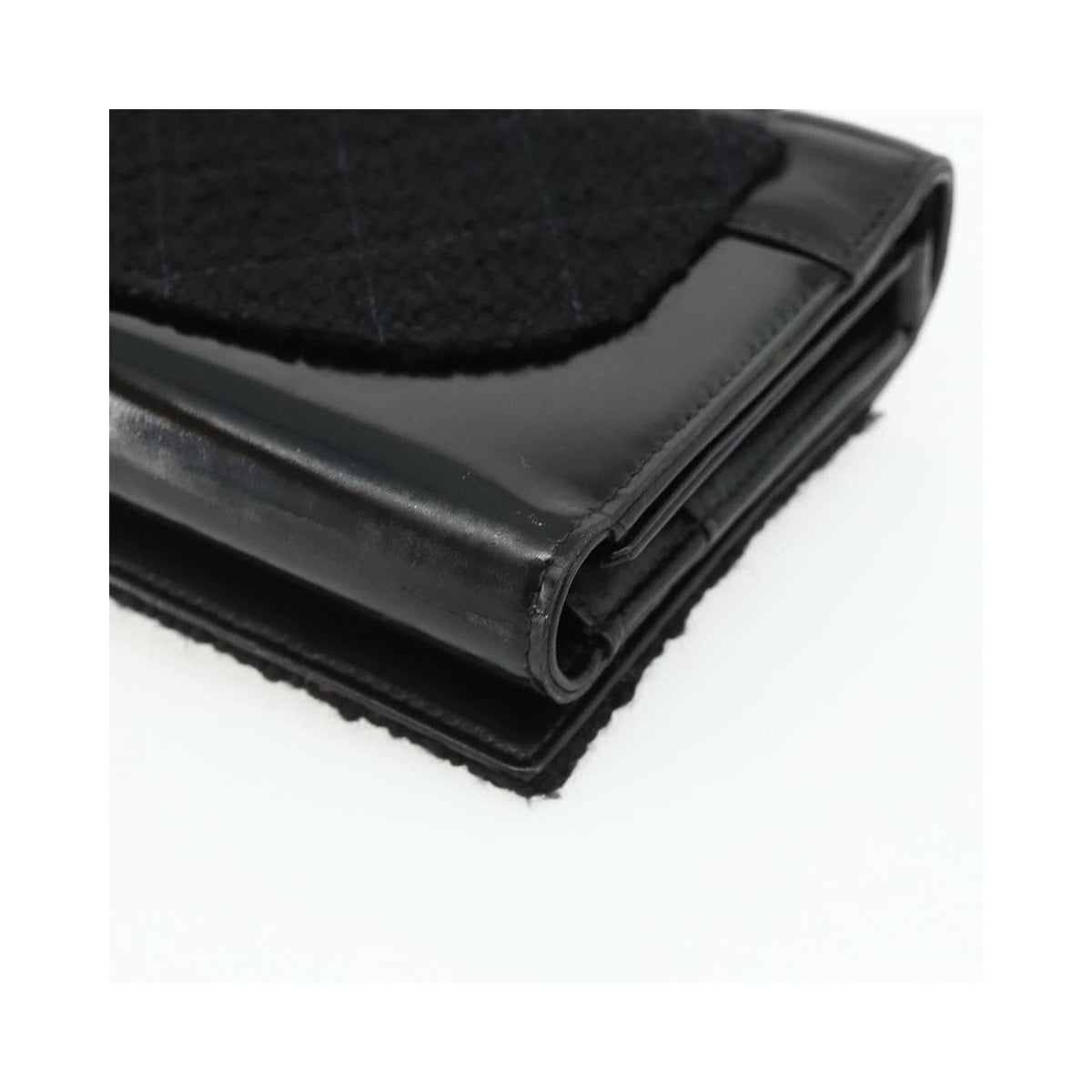 Chanel - Flap Clutch Kuverttaske Læder - Sort