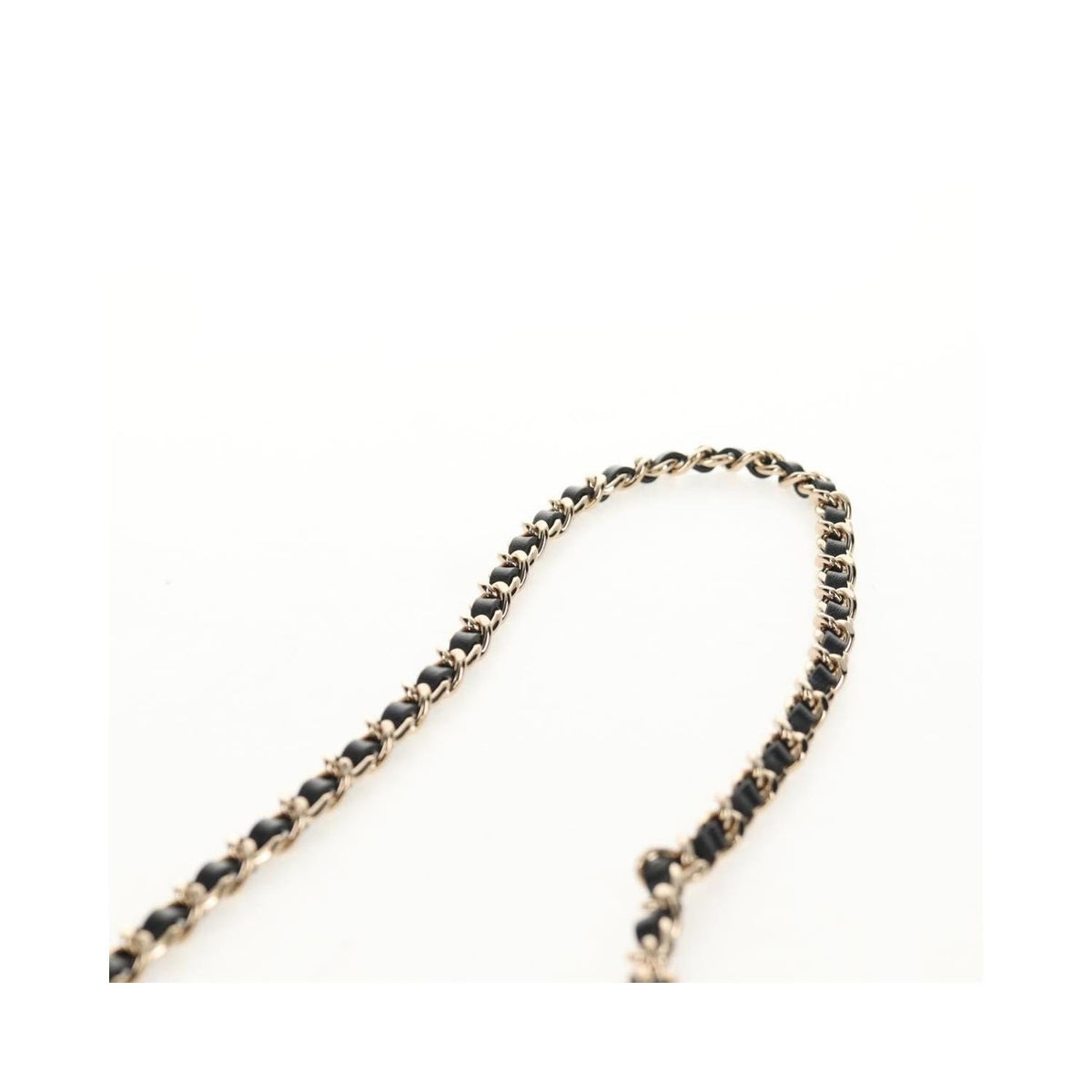 Chanel - Flap Card Holder On Chain Satin Axelremsväska - Beige