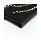 Chanel - Flap Clutch Kuverttaske Læder - Sort