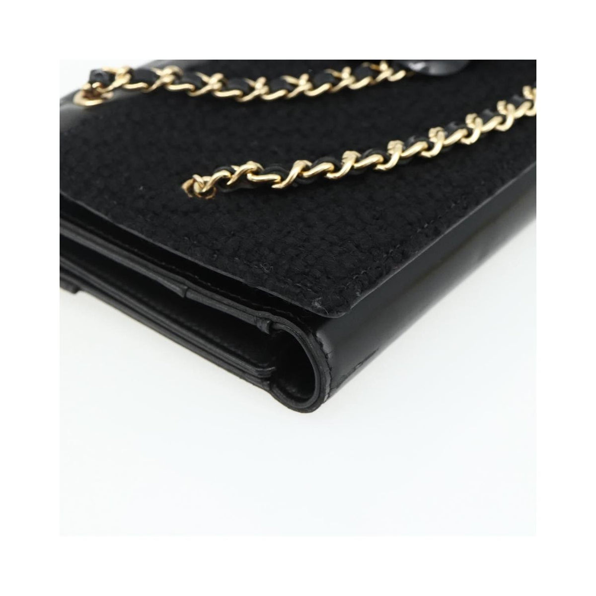 Chanel - Flap Clutch Kuverttaske Læder - Sort